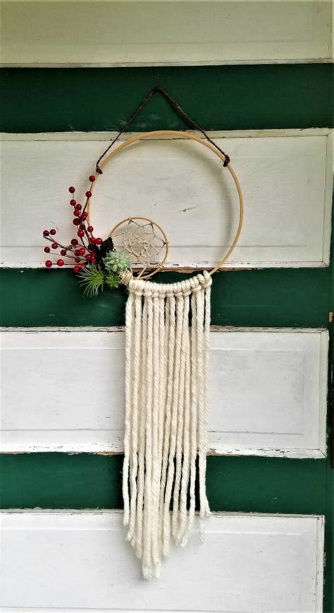 Easy Boho Christmas Door Decor Jessica Lehman Design