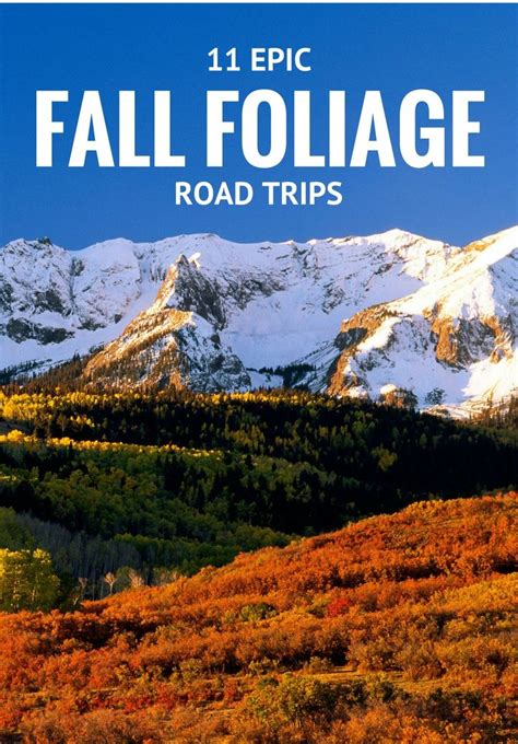 The Best Fall Foliage Road Trips In The Us 2019 Virtual Travel