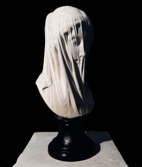 The Veiled Virgin Giovanni Strazza Ancestral Sculptures