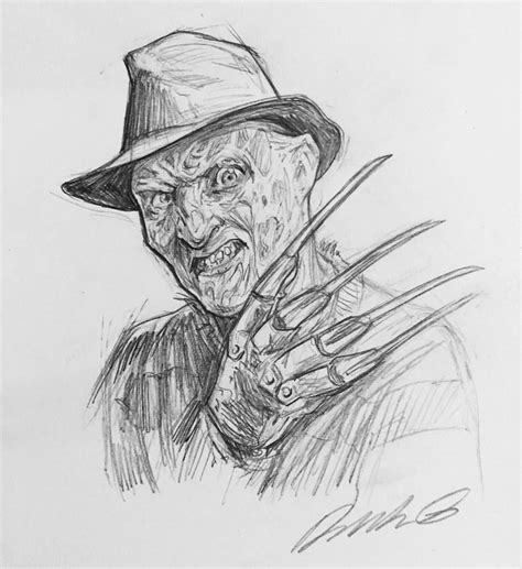 How To Draw Freddy Krueger Easy Erase The Bottom Of The Hats Brim To