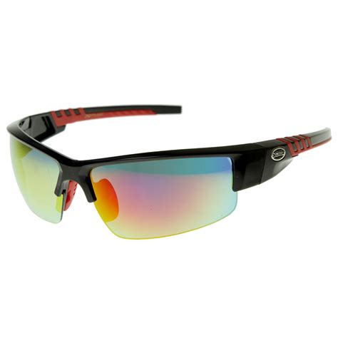 x loop eyewear semi rimless half frame cycling sports wrap loops sungl sunglass la