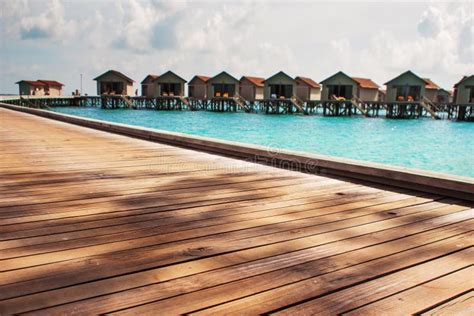 Bungalow On Stilts In The Water Amazing Tropical Nature Maldives