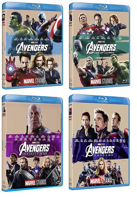 Avengers Collection 4 Film In Blu Ray Edizione 10° Anniversario
