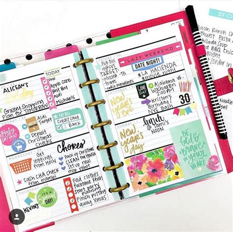 Monthly Mini Layout Happy Planner Layout Planner Scrapbook Mini Planner