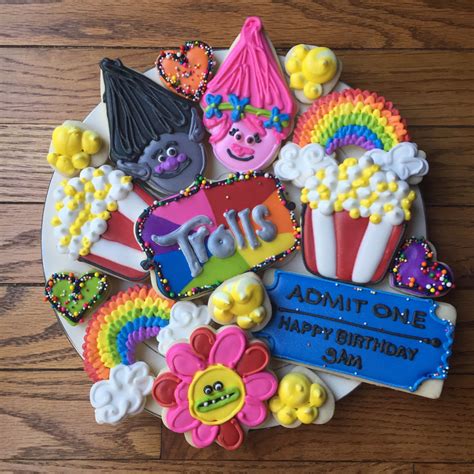 Dreamworks Trolls Decorated Cookies By Krauft Cookies In Fayetteville