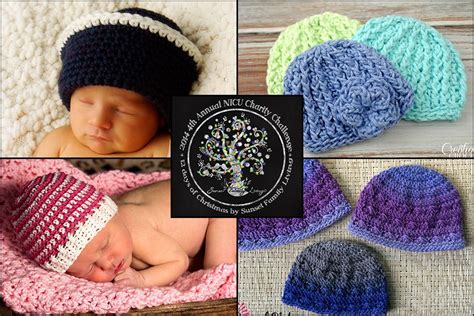 Patterns In The 2014 Nicu Challenge 12 Preemie Hats 12 Days Of