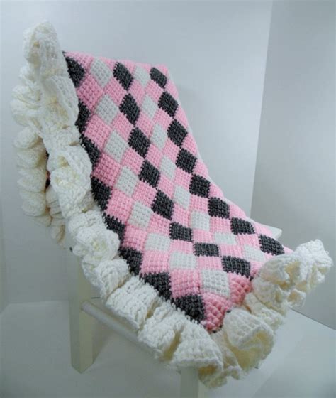 Custom Tunisian Crochet Baby Blanket 24 X 36 Aftcra