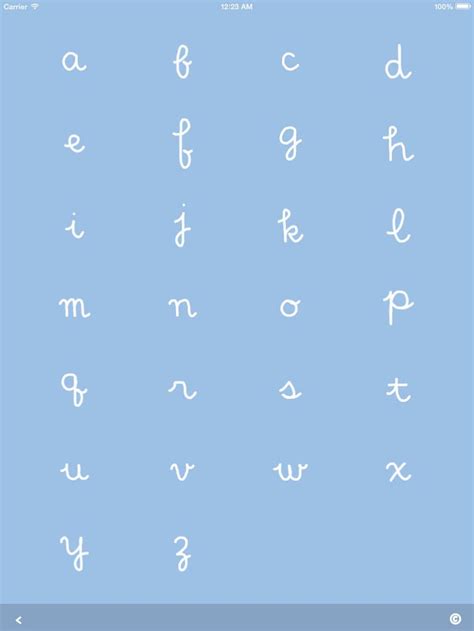 Search for letter guides that show the shapes and the order of strokes. Cursive Writing App - abCursive (Joined-Up Handwriting ...