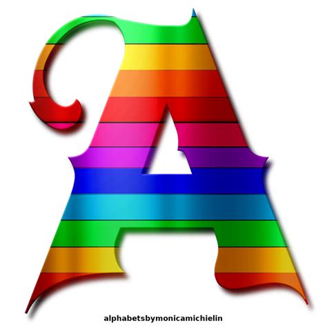 Alphabets Png Alphabet Art Rainbow Images