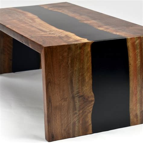 Live Edge Waterfall Maple Coffee Table Etsy