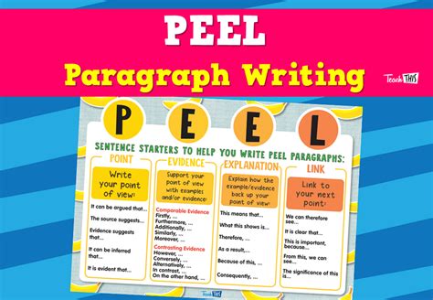 Peel Paragraph Writing Teacher Resources And Classroom Games