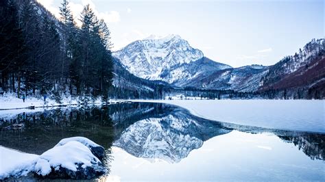 Wallpaper Id 3769 Mountains Snow Lake Reflection 4k Free Download