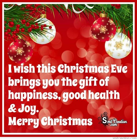 Happy Christmas Eve Wishes Blessings Messages Images