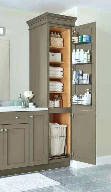 Shaker cabinets are an extremely popular style that are simple, elegant and attractive for bath/vanity cabinet remodels. bathroom vanity and linen cabinet best linen cabinet in ...