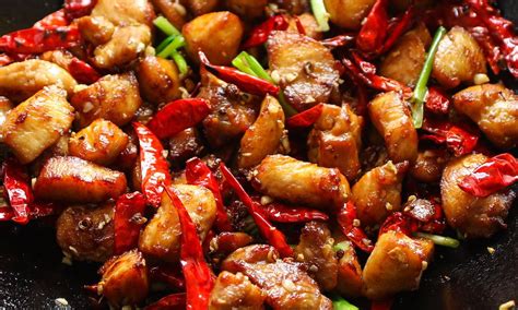 The authentic look you will find in sichuan province is that the whole dish is full of pepper and hua jiao (花椒). Easy Szechuan Chicken (+ Video) - TipBuzz