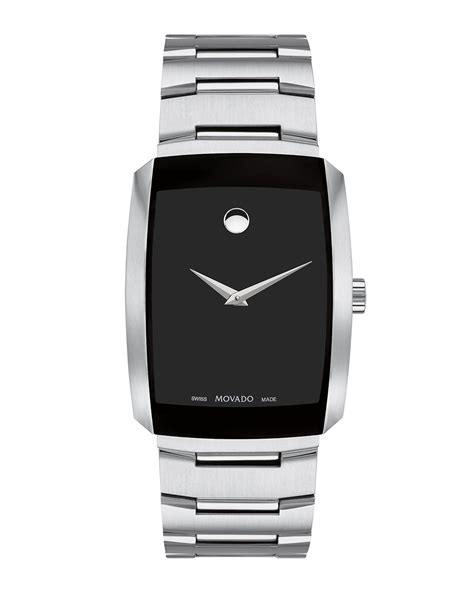 Besides its practical uses, your watch makes a bold statement even before you speak. Movado Men's Eliro Square Modern Watch, Silver | Neiman Marcus