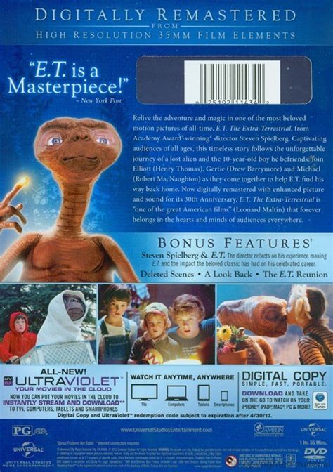 Et The Extra Terrestrial 30th Anniversary Edition Dvd Digital