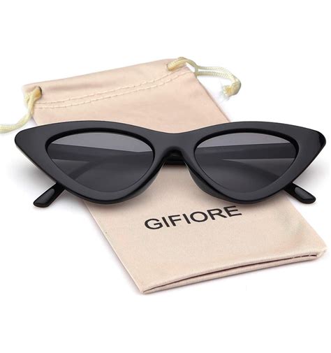 Retro Vintage Cateye Sunglasses For Women Clout Goggles Plastic Frame