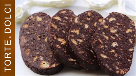 Di ricette della nonna in dolci di capodanno. Salame di Cioccolato - Ricetta Semplice - YouTube