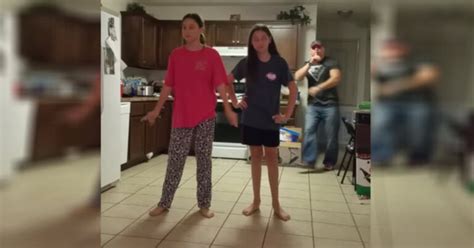 Dad Sneaks Up Behind Daughters And Video Bombs Them Doing The Whip Nae Nae Inner Strength Zone