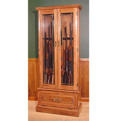Buy products such as sentinel 10 gun security cabinet with key lock, black, 53 x 17.25 x 17, rifle, shotgun at walmart and save. Scout 908 Gun Cabinet - Oak - 8-Gun GS908