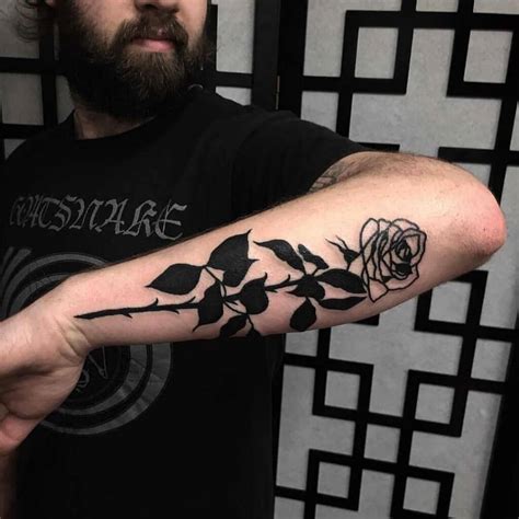 70 Most Beautiful Black Rose Tattoo Designs and Ideas 2021