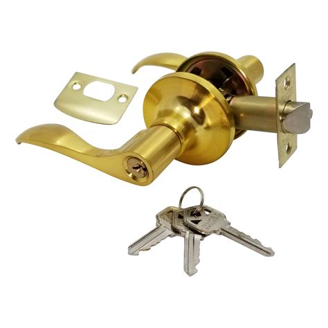 Ri Key Security Lever Door Lock Entry Keyed Cylinder Wave Handle 3