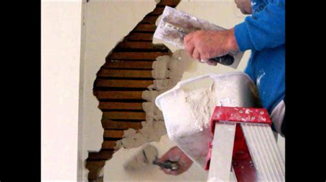 Plastering Wall Repairs Lath And Plaster Large Hole Part 1 Hawthorn