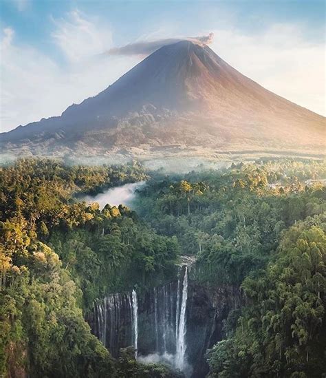 🔥 Tumpak Sewu Waterfall Located In East Java Indonesia Its