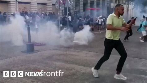 France Protests Police Throw Tear Gas In Marseille