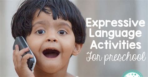 Preschool Ponderings Expressive Language Activities For Preschool