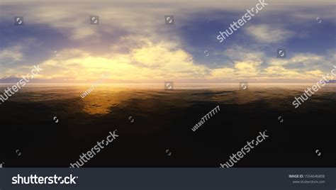 Sea Sunset Hdri Environment Map Round Stock Illustration Shutterstock