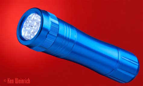 Small Blue Led Flashlight Small Aluminum Flashlight It Wa Flickr