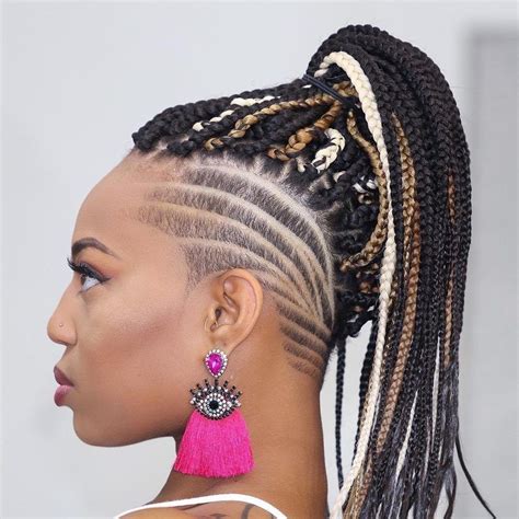 Box Braids With Shaved Sides 21 Stylish Ways To Rock The Look Braids