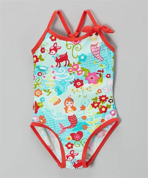 Floatimini Aqua Mermaid One Piece Toddler And Girls Aqua Mermaid