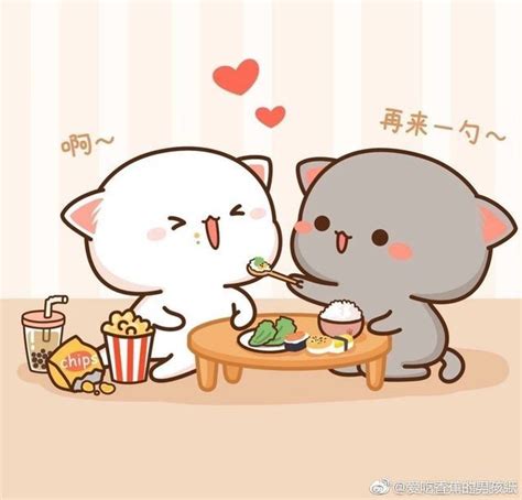 Kawaii Cat Drawing Kawaii Drawings Cute Couple Cartoon Cute Love