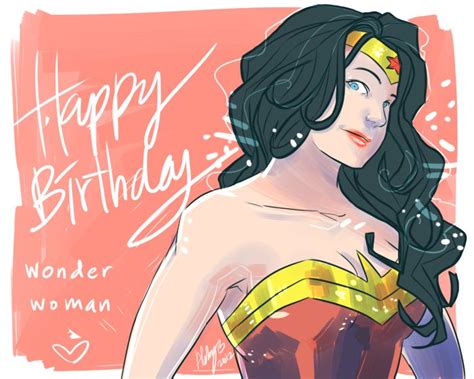Wonder Woman Birthday Happy Birthday Wondy By Colours Fan Art Cartoons Comics Digital