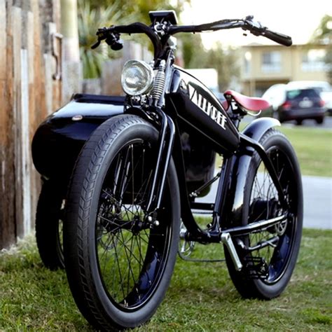 26 Vintage Classical Stealth Bomber Fat Tire Harley Electric Bicycle