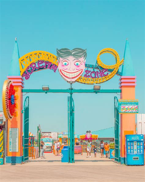 coney island amusement park summer getaways parc d attraction new york picture collage wall