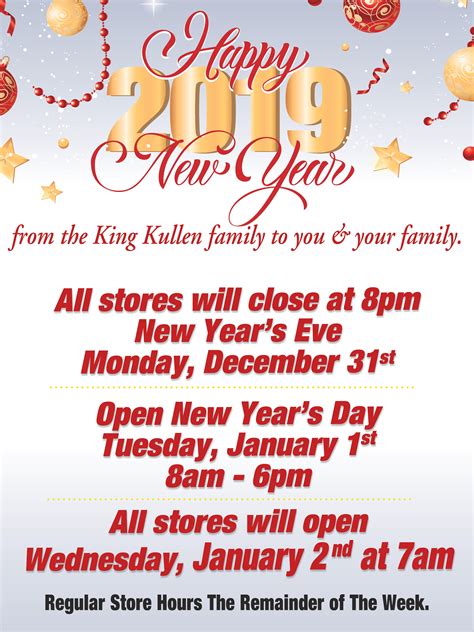 New Years Store Hours King Kullen Long Island Ny Store Hours