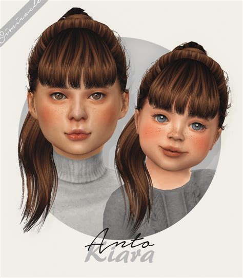 Anto Kiara Hair For Kids And Toddlers At Simiracle Sims 4 Updates