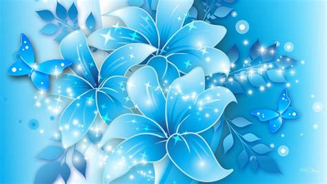 Blue Floral Backgrounds Wallpaper Cave