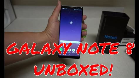 Samsung Galaxy Note 8 Unboxing Youtube