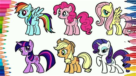 Belajar Menggambar Kuda Poni Dan Mewarnai Gambar Little Pony Youtube