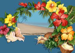 Birthday messages and birthday wishes for email cards. Happy Birthday A Tropical Treat e-card by Jacquie Lawson