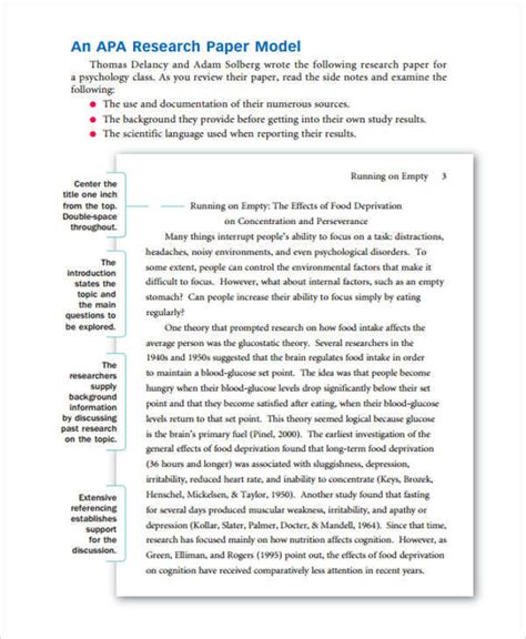 Free 40 Research Paper Samples In Pdf
