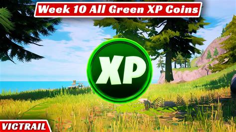 Week 10 All Green Xp Coin Locations In Fortnite Season 5 Youtube