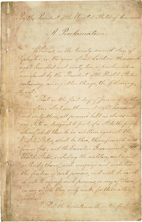 It added moral force to the union cause and strengthened the union both militarily and politically. Documents | Crossroads of War