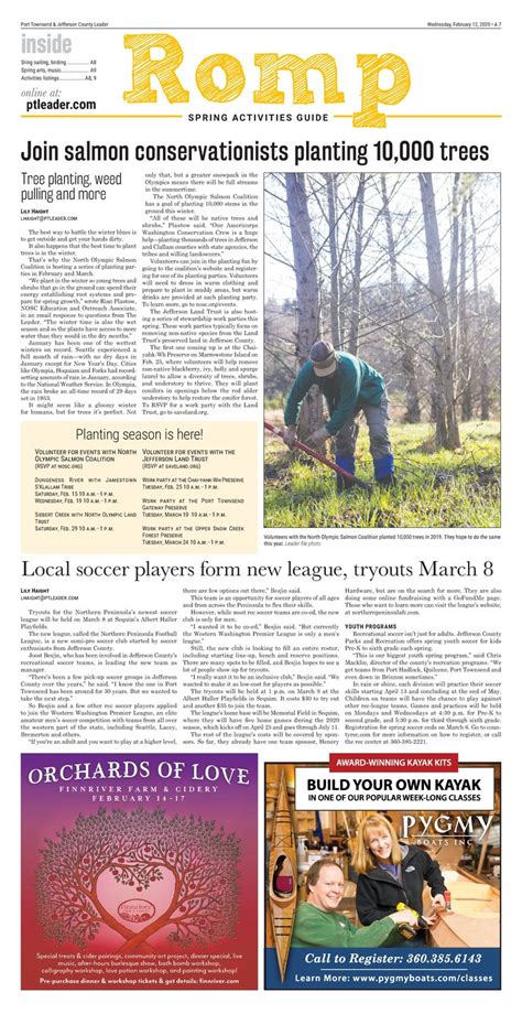 Port townsend marine science center: Spring Activities Guide 2020 | Port Townsend Leader