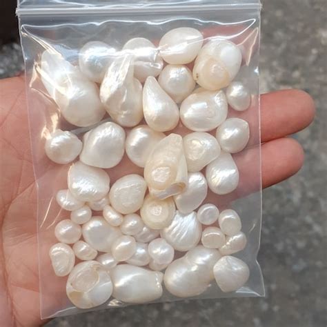 4 12mm Undrilled Pearls White Freshwater Pearls Loose Etsy